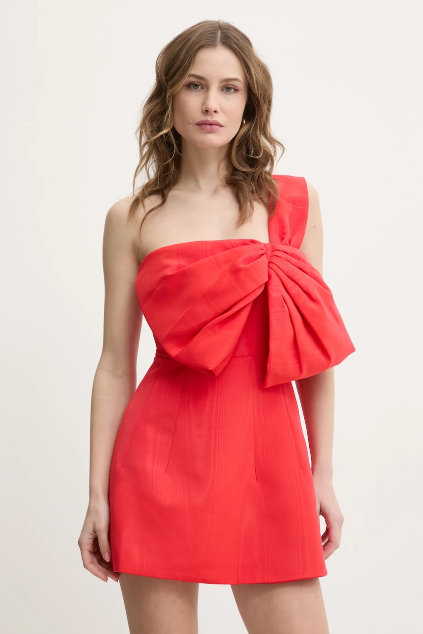 Bardot rochie culoarea rosu