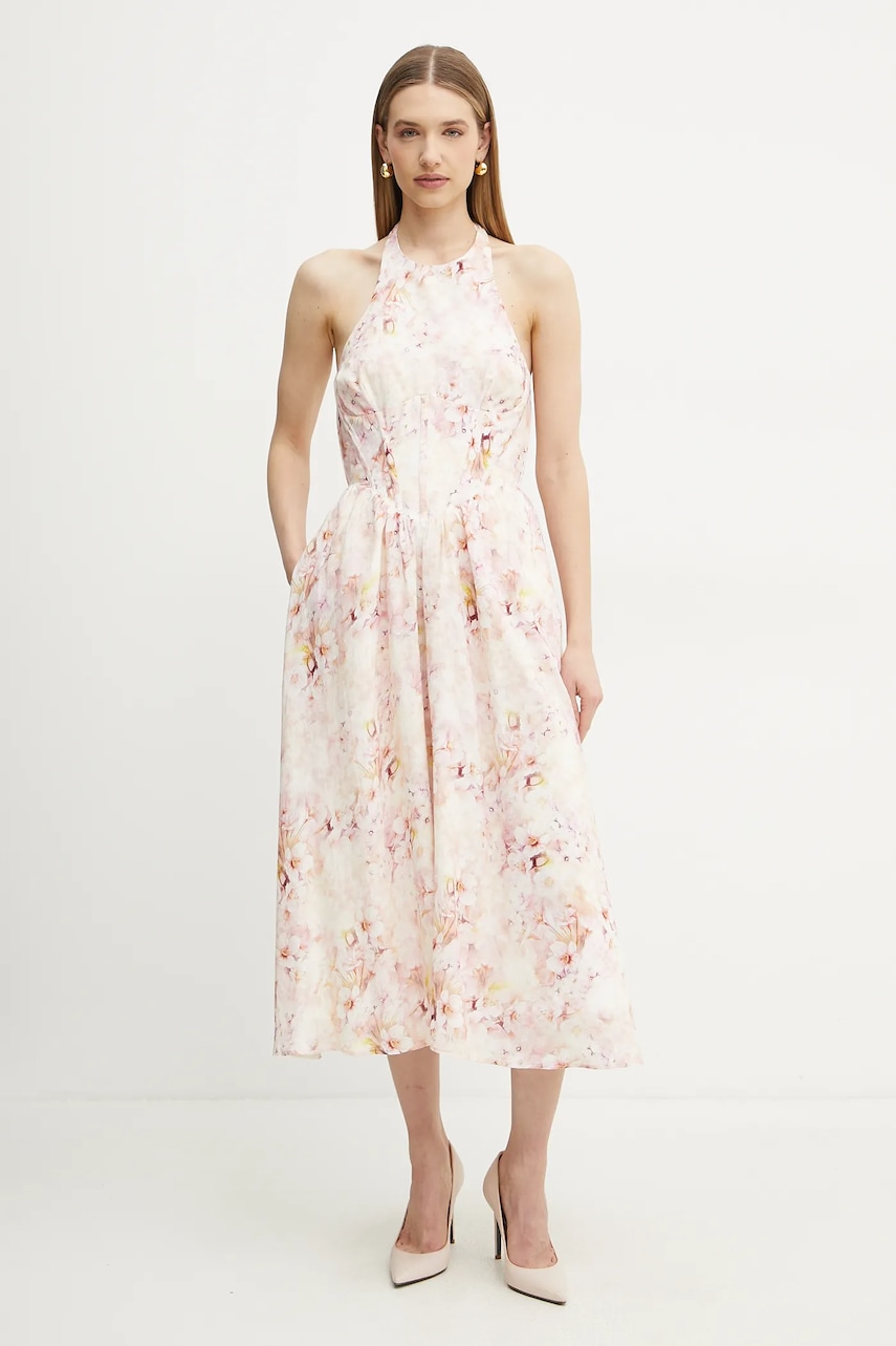 Bardot rochie culoarea roz