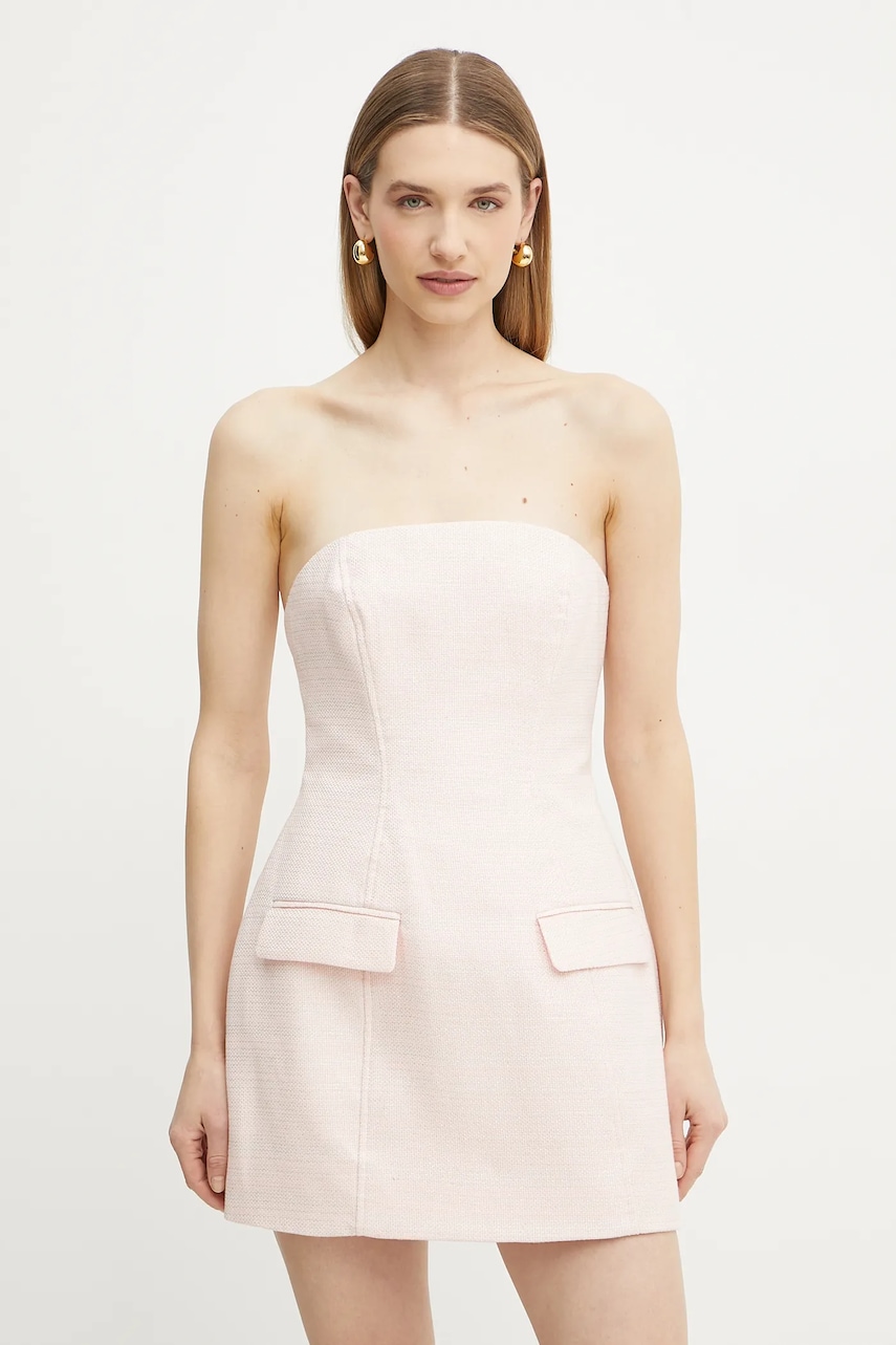 Bardot rochie culoarea roz