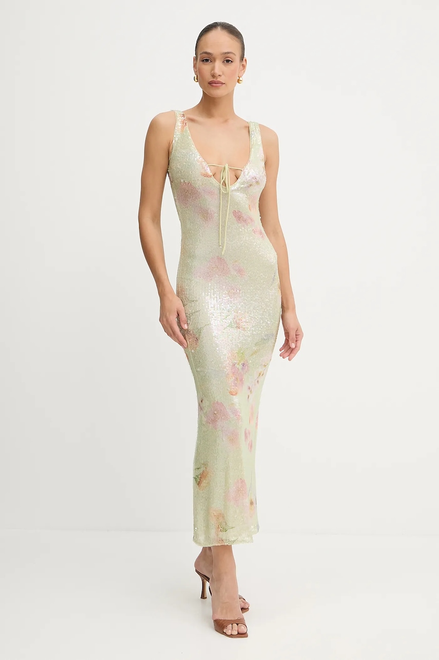 Bardot rochie culoarea verde