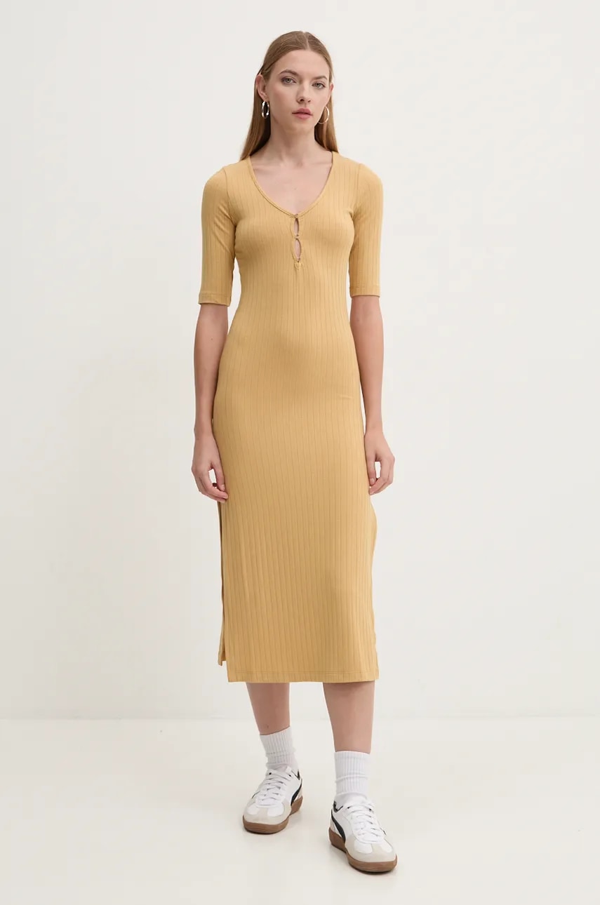 Billabong rochie Take Time culoarea galben