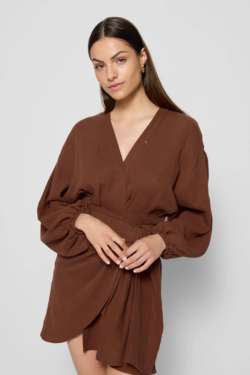 Bizuu rochie MOULINS culoarea maro