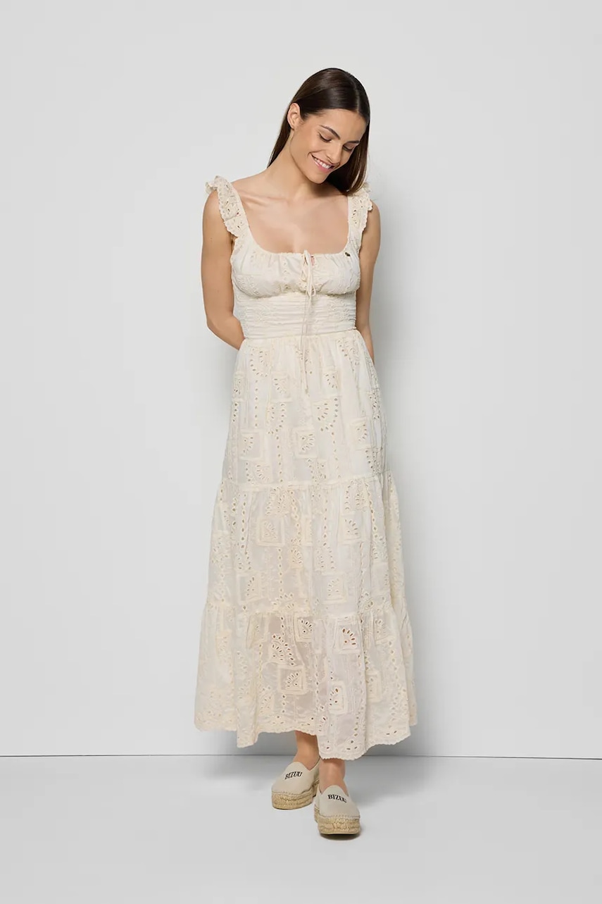 Bizuu rochie ROCHELLE culoarea bej
