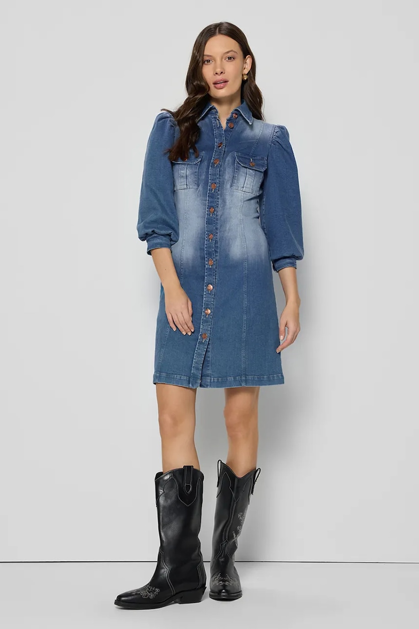Bizuu rochie din denim mini