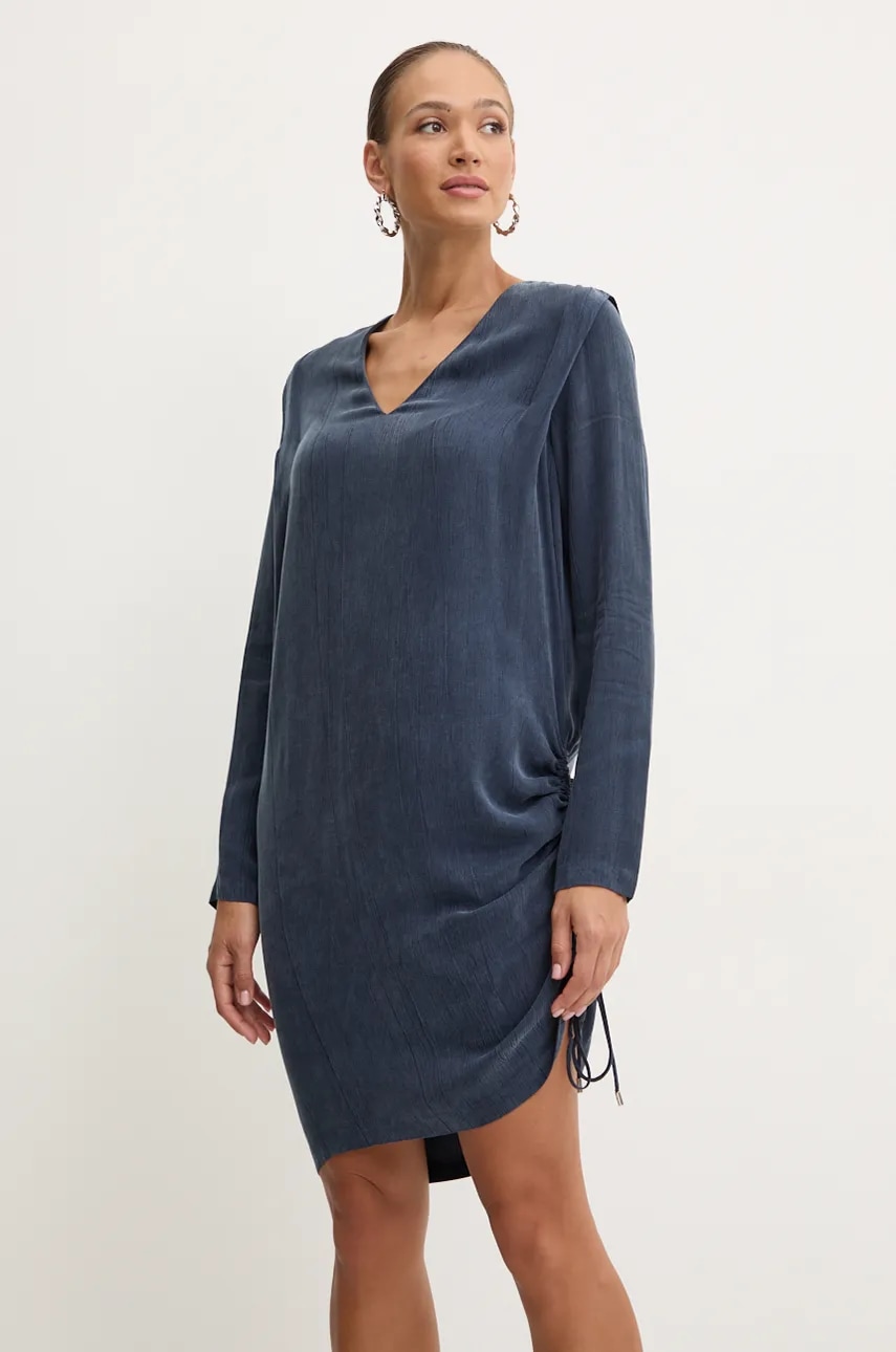Boss Orange rochie culoarea bleumarin
