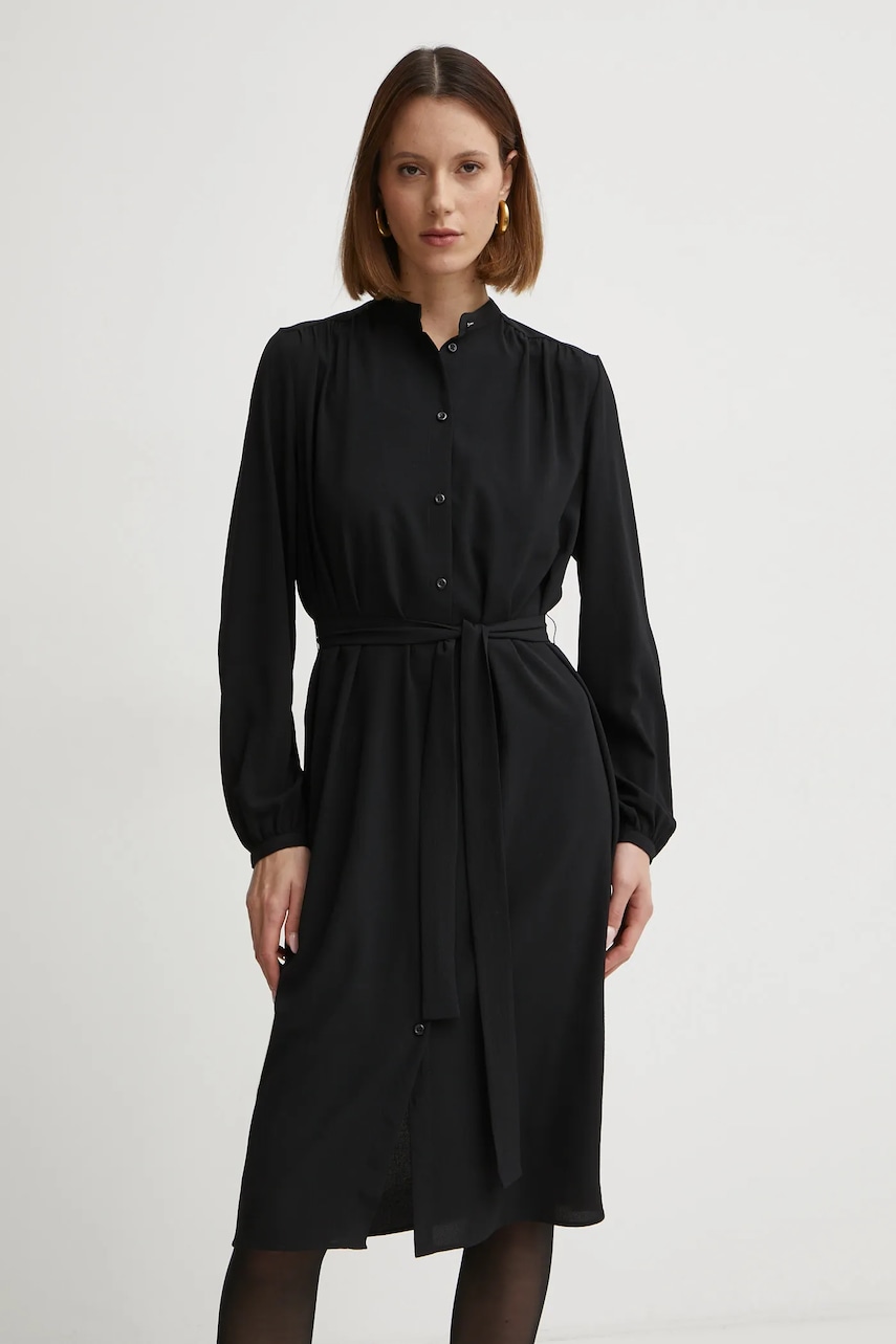 Boss Orange rochie culoarea negru