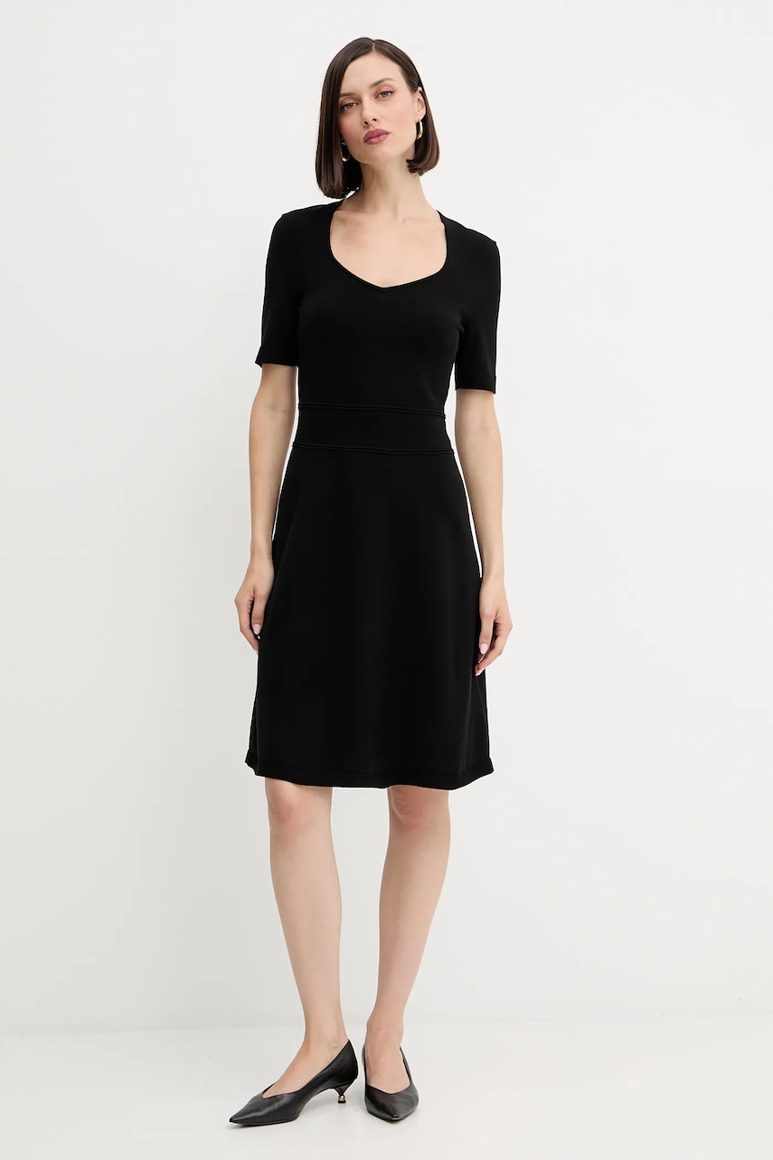 Boss Orange rochie culoarea negru