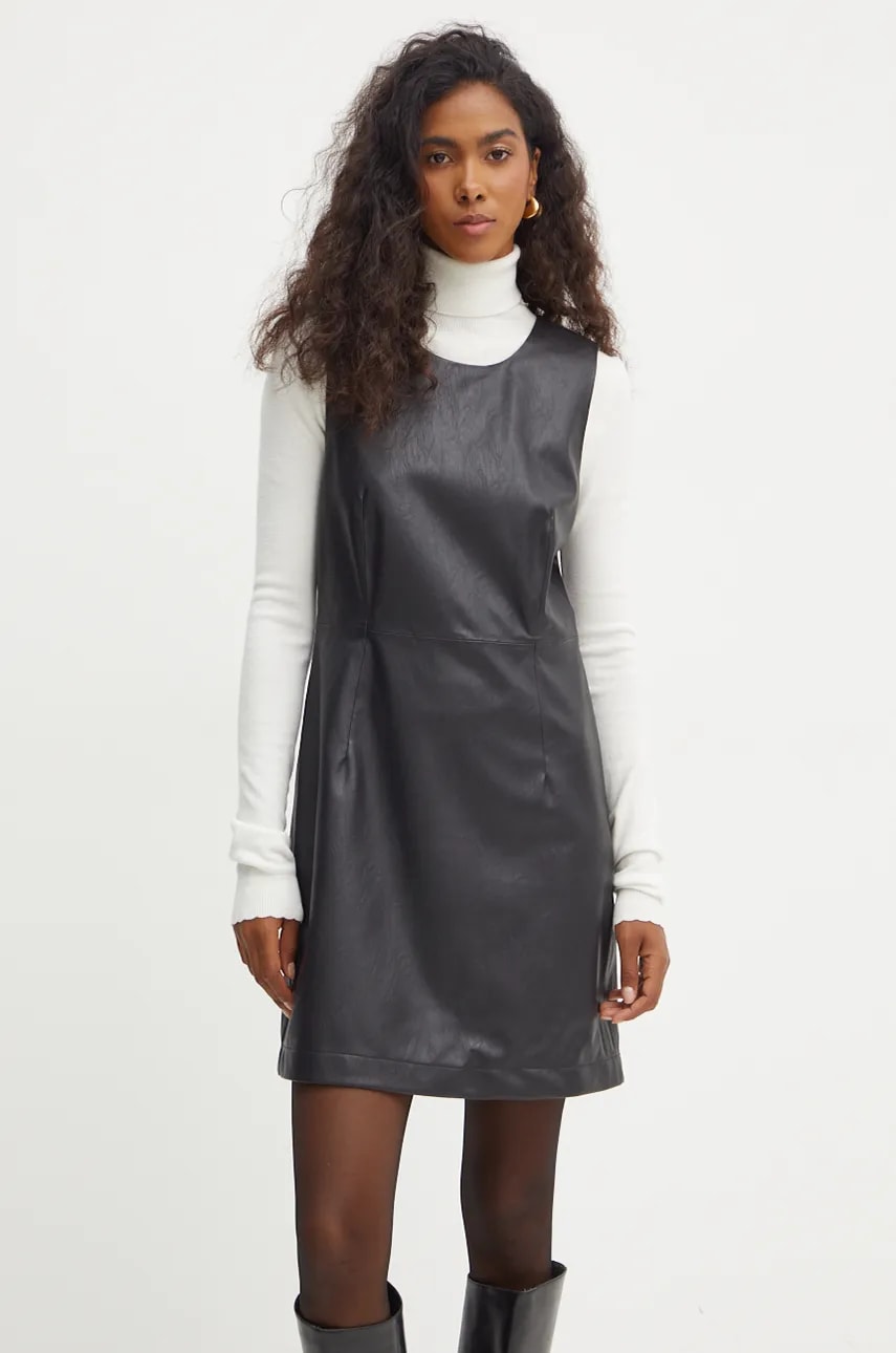 Boss Orange rochie culoarea negru