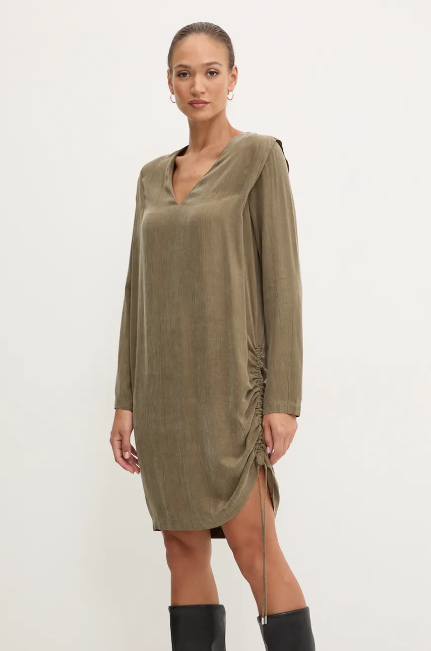 Boss Orange rochie culoarea verde