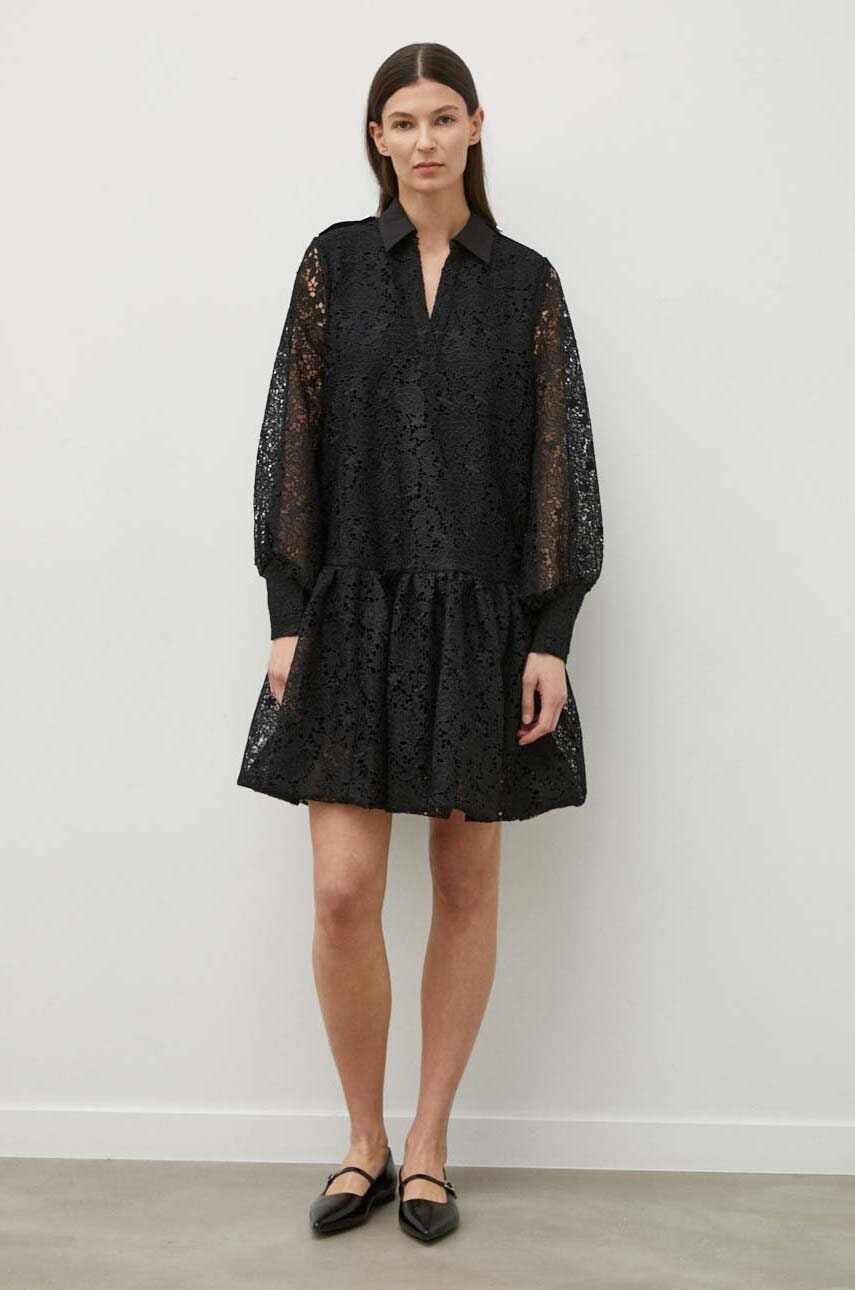 Bruuns Bazaar rochie AmbrosiaBBAvril dress culoarea negru