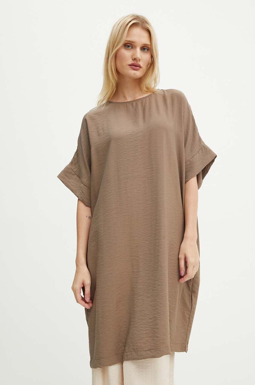 Bruuns Bazaar rochie CressBBGigi dress culoarea maro