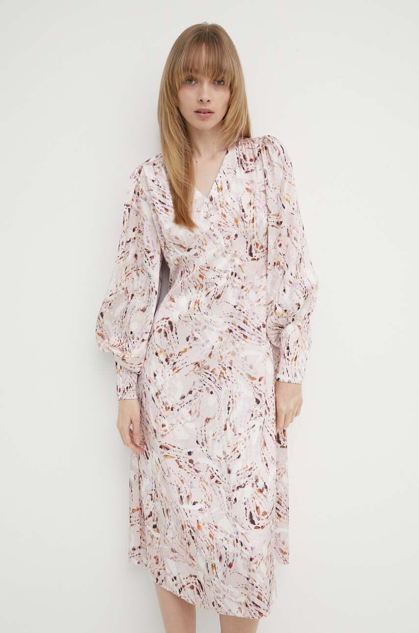 Bruuns Bazaar rochie PellitoryBBLenea dress culoarea roz
