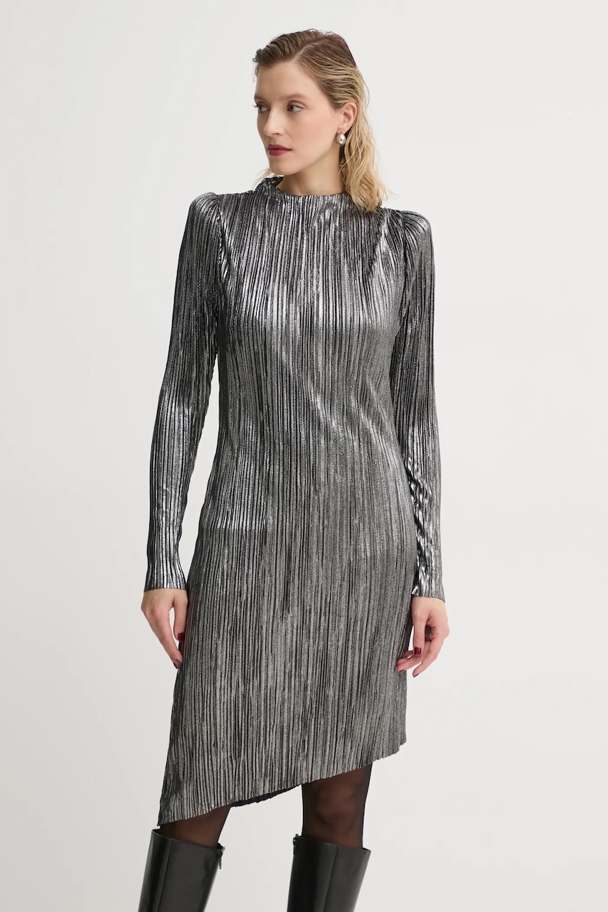 Bruuns Bazaar rochie culoarea argintiu