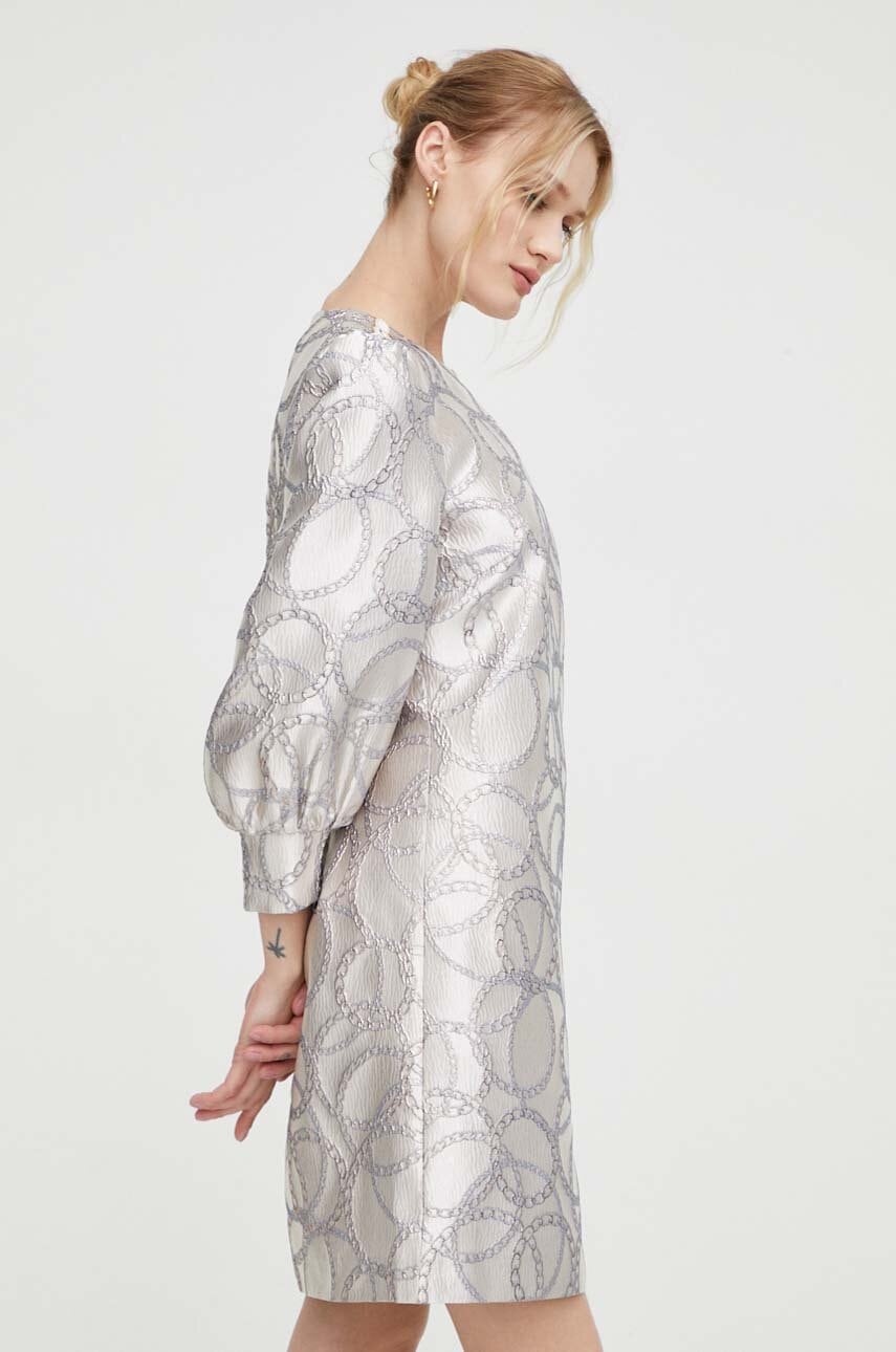 Bruuns Bazaar rochie culoarea argintiu