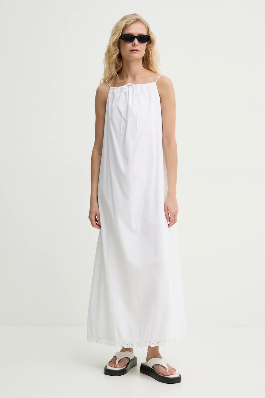 By Malene Birger rochie din bumbac ELIZABETH culoarea alb