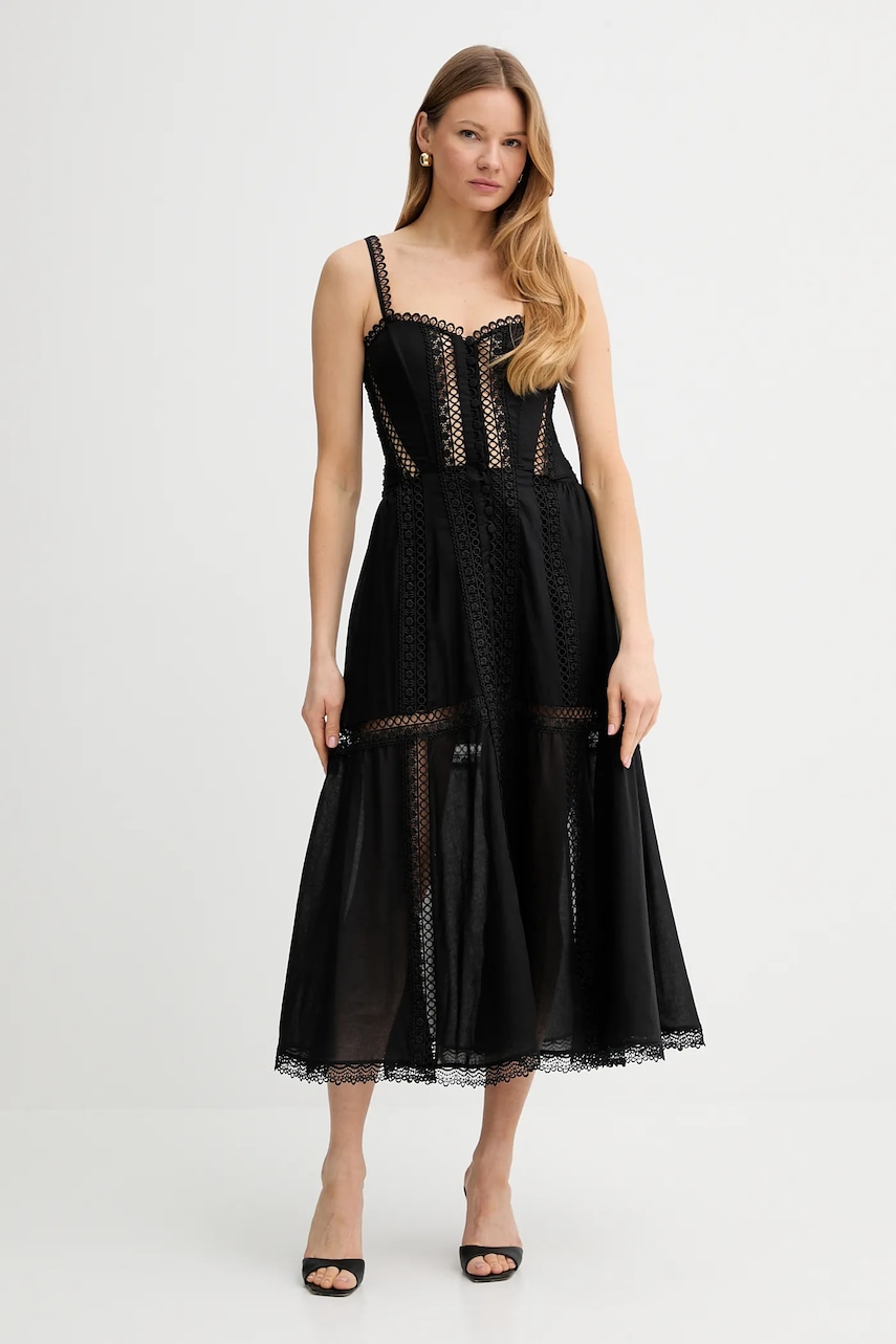 Charo Ruiz Ibiza rochie Dafelle culoarea negru