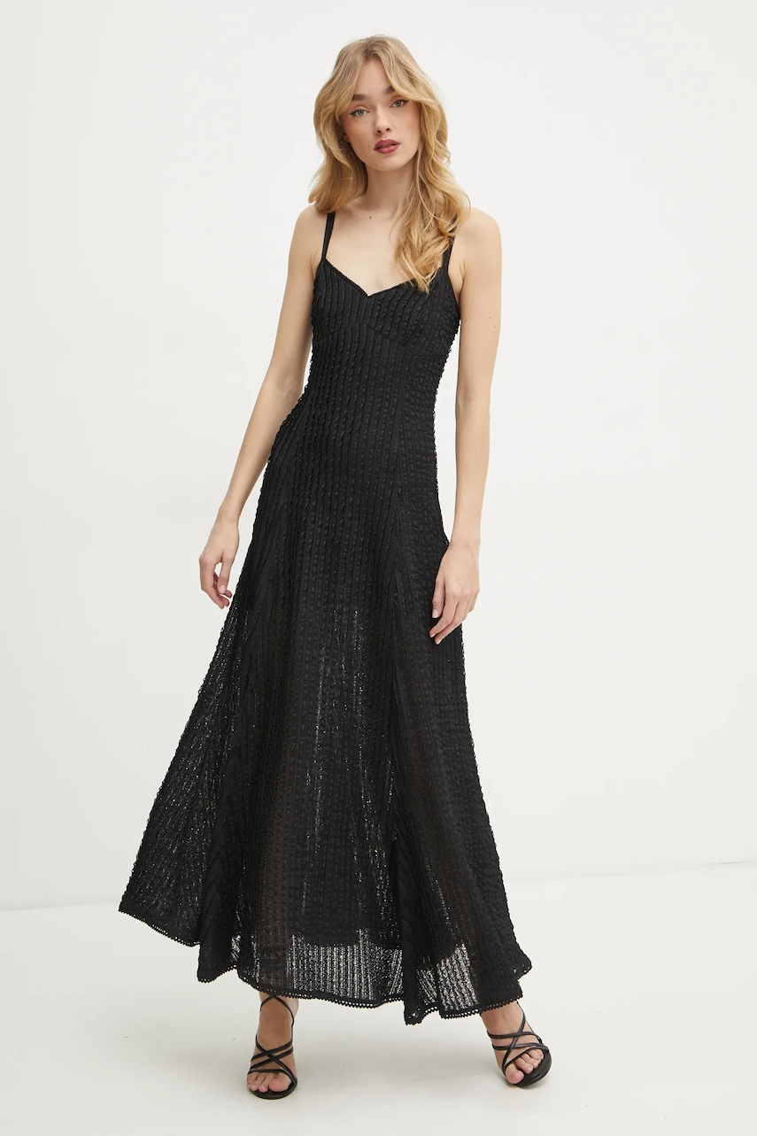 Charo Ruiz Ibiza rochie Devi culoarea negru