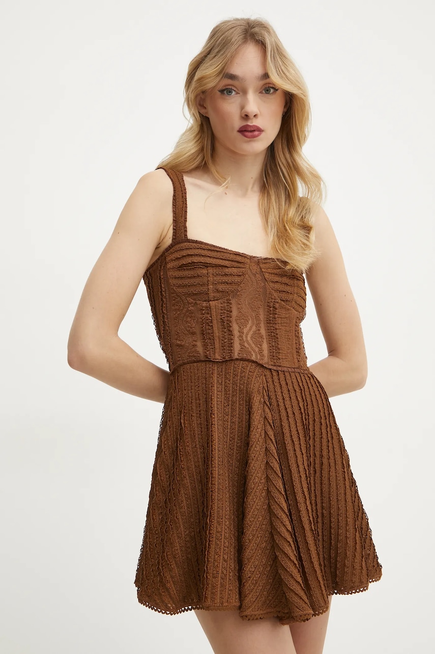 Charo Ruiz Ibiza rochie Mai culoarea maro