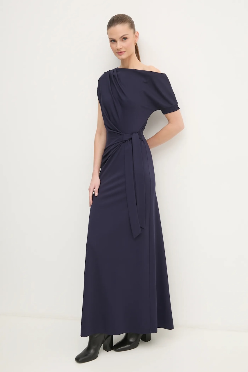 DIANE VON FURSTENBERG rochie culoarea bleumarin
