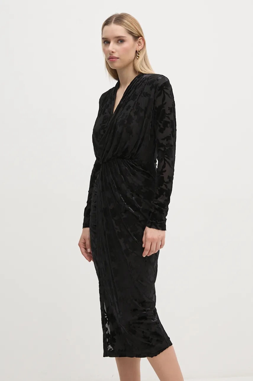 DIANE VON FURSTENBERG rochie culoarea negru