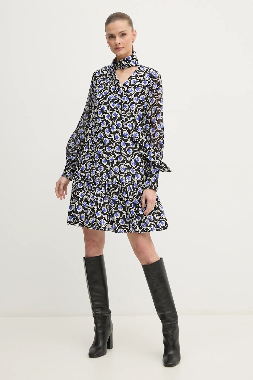 DIANE VON FURSTENBERG rochie culoarea negru