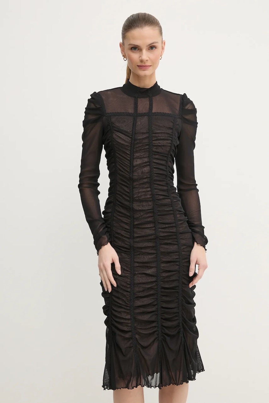 DIANE VON FURSTENBERG rochie culoarea negru