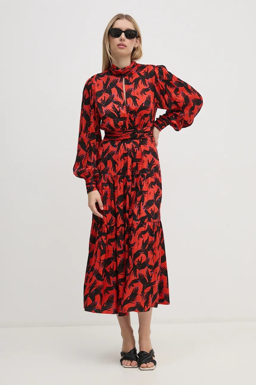 DIANE VON FURSTENBERG rochie culoarea rosu