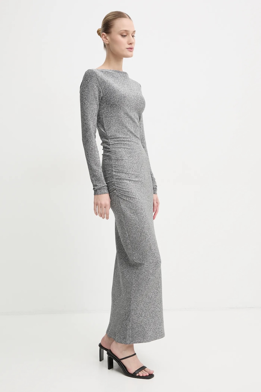 Day Birger et Mikkelsen rochie Halsey culoarea gri