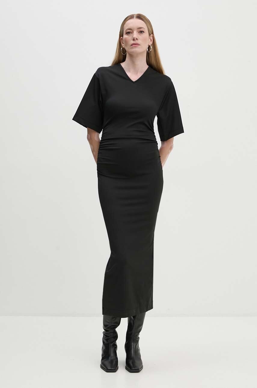 Day Birger et Mikkelsen rochie Margaret - Modern Interlock culoarea negru