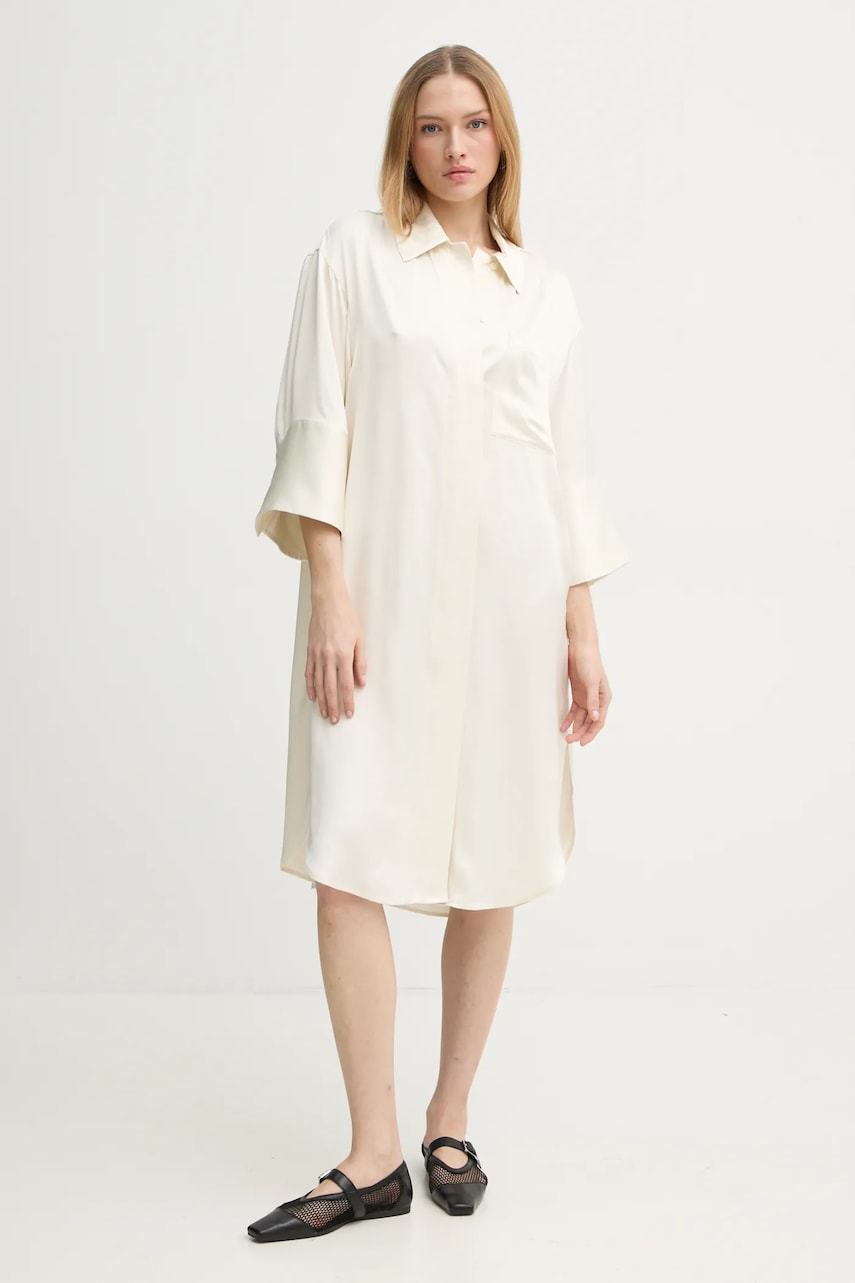 Day Birger et Mikkelsen rochie Noe culoarea bej