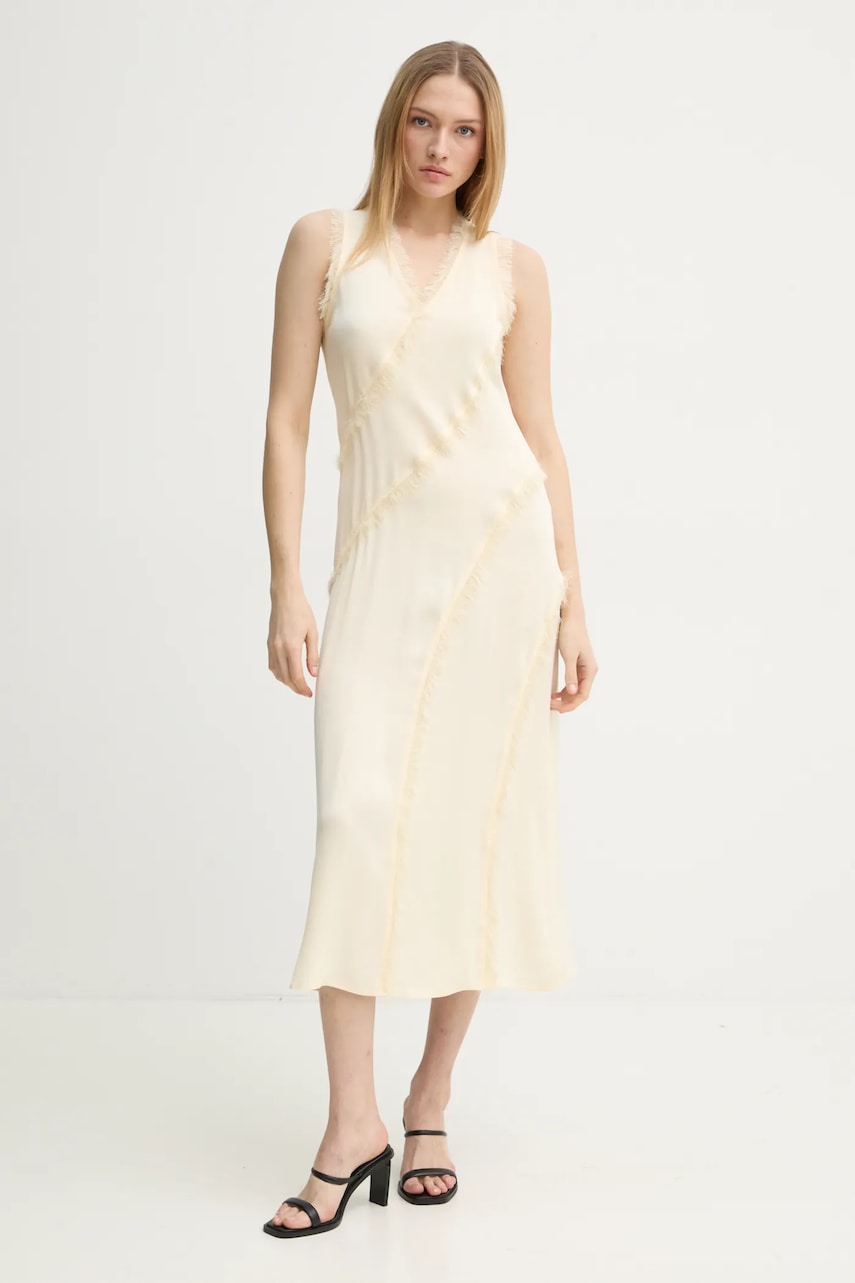 Day Birger et Mikkelsen rochie Ryleigh culoarea galben