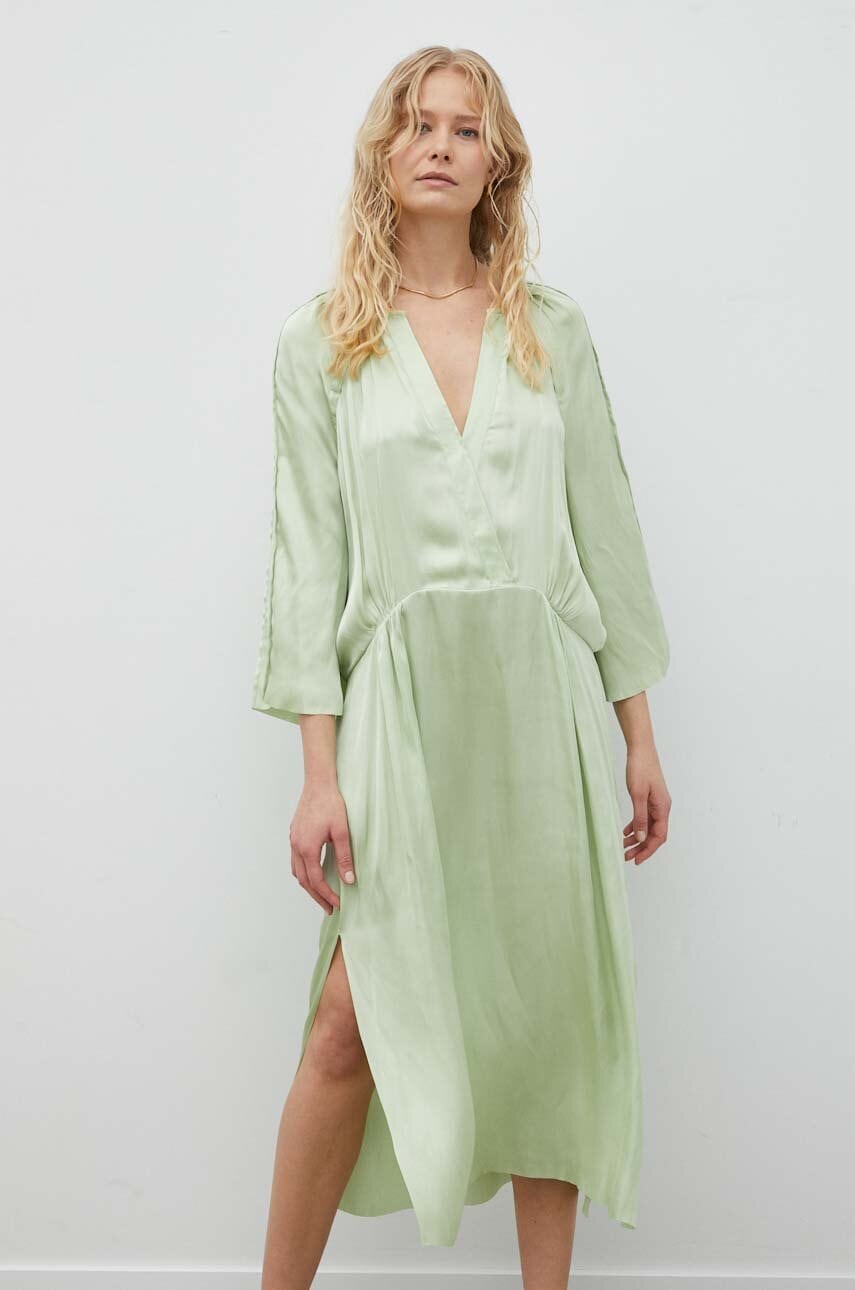 Day Birger et Mikkelsen rochie Tess culoarea verde