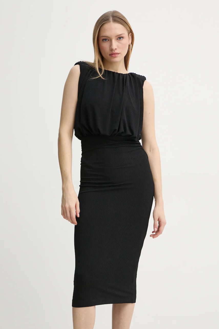 Day Birger et Mikkelsen rochie Virgine culoarea negru