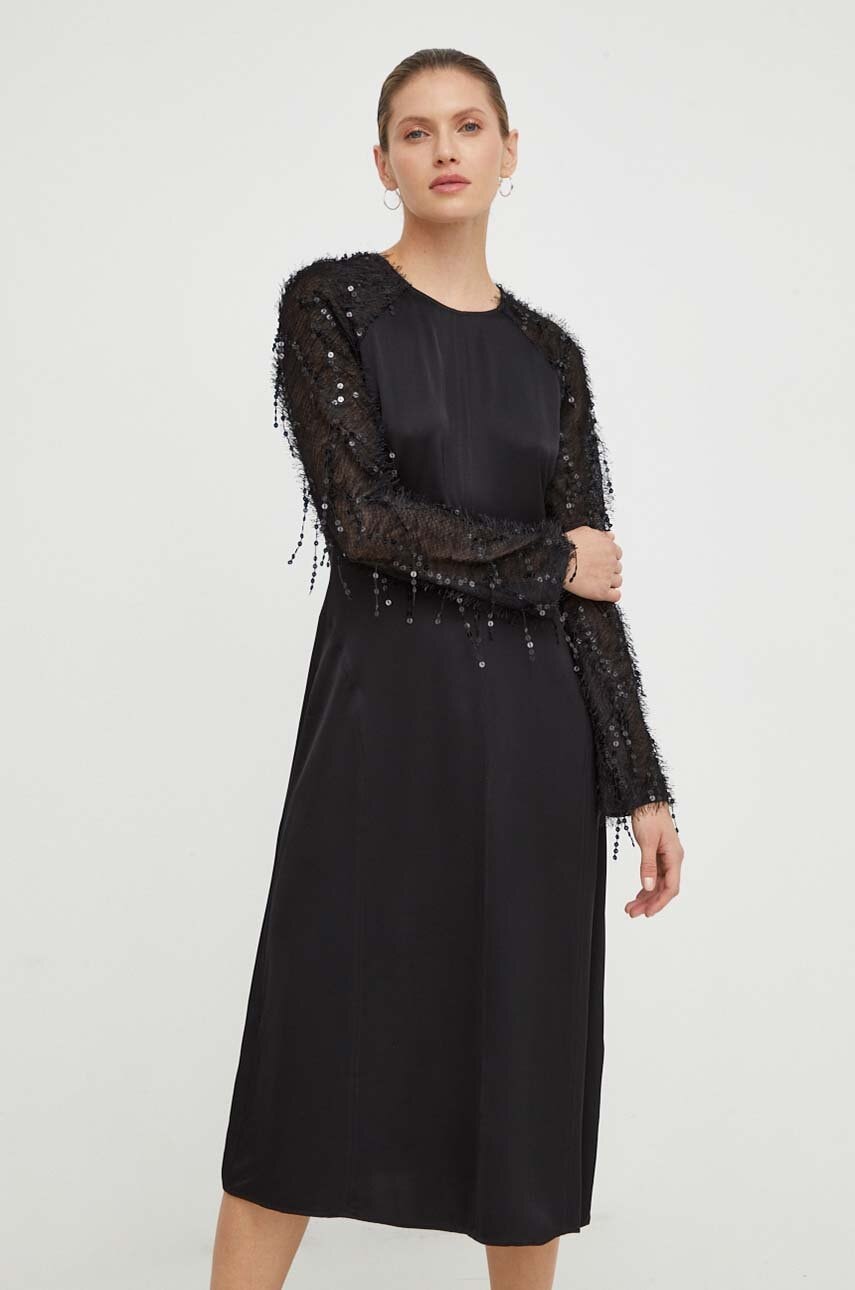 Day Birger et Mikkelsen rochie culoarea negru