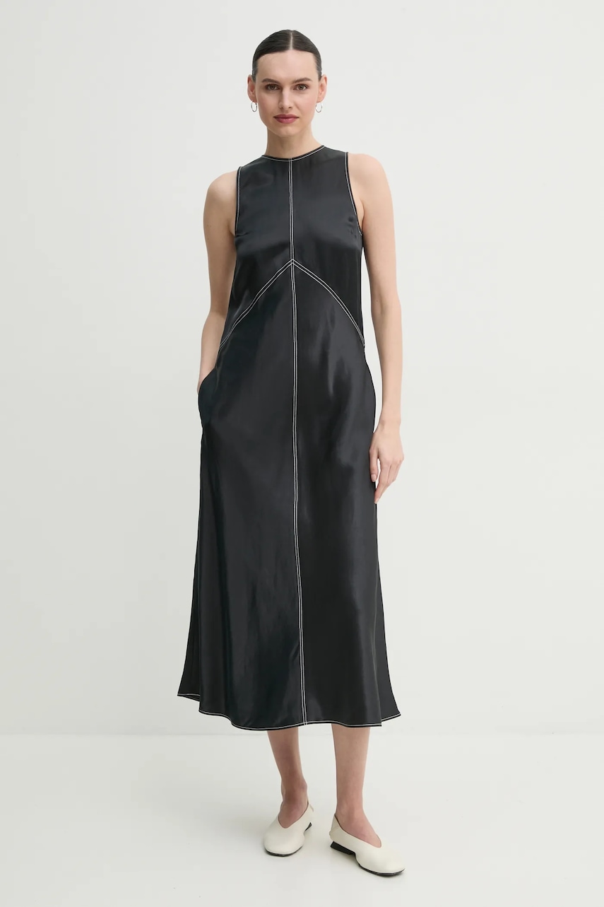 Day Birger et Mikkelsen rochie din amestec de in Aurora culoarea negru