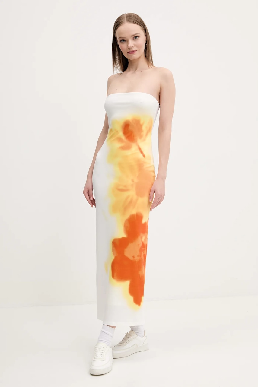 Desigual rochie AMBERES culoarea alb