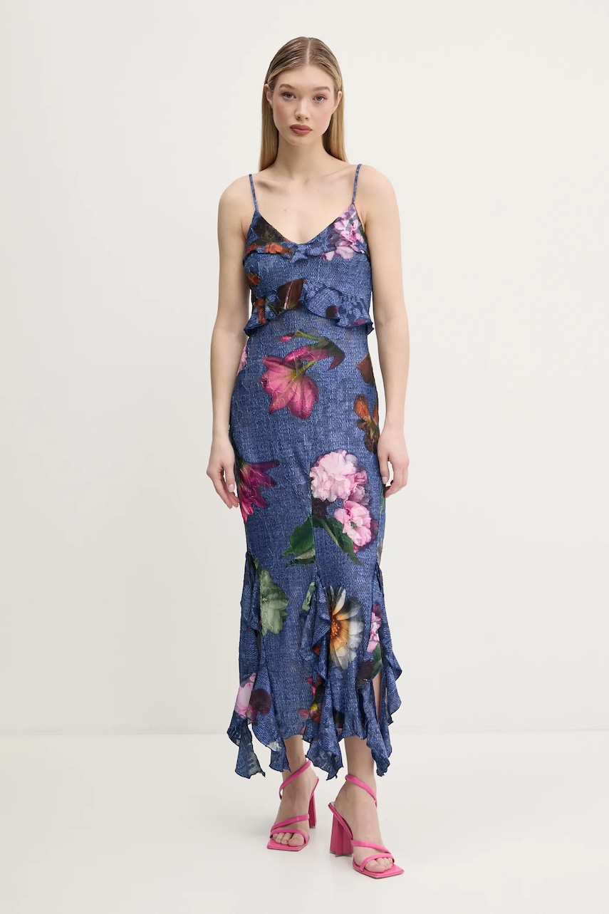 Desigual rochie APOLO culoarea bleumarin