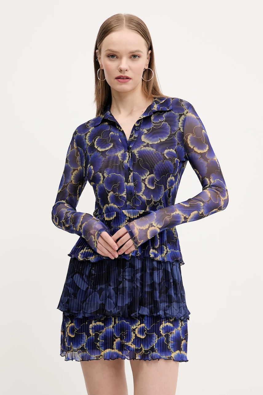 Desigual rochie CELLS LACROIX culoarea bleumarin