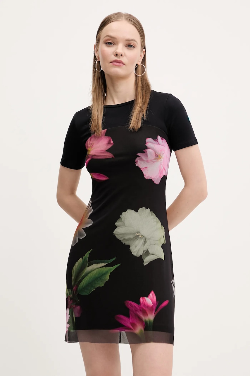 Desigual rochie HAMBURGO culoarea negru