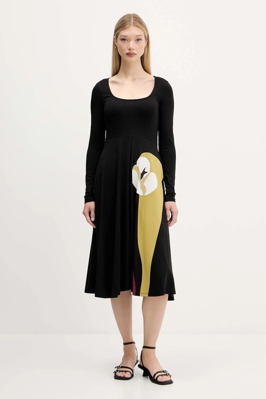 Desigual rochie LIRIO culoarea negru