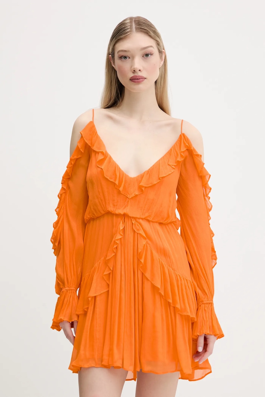 Desigual rochie METZ culoarea portocaliu