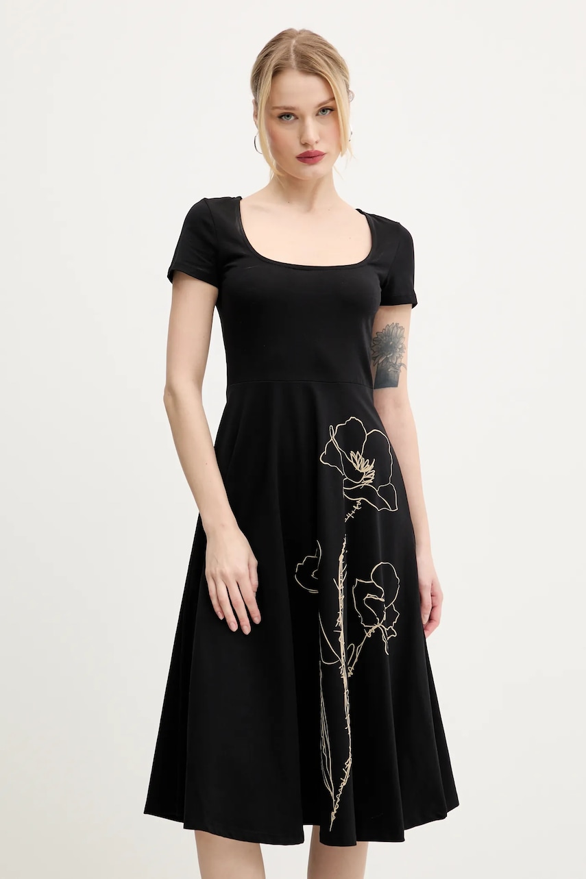 Desigual rochie NAPOLES culoarea negru