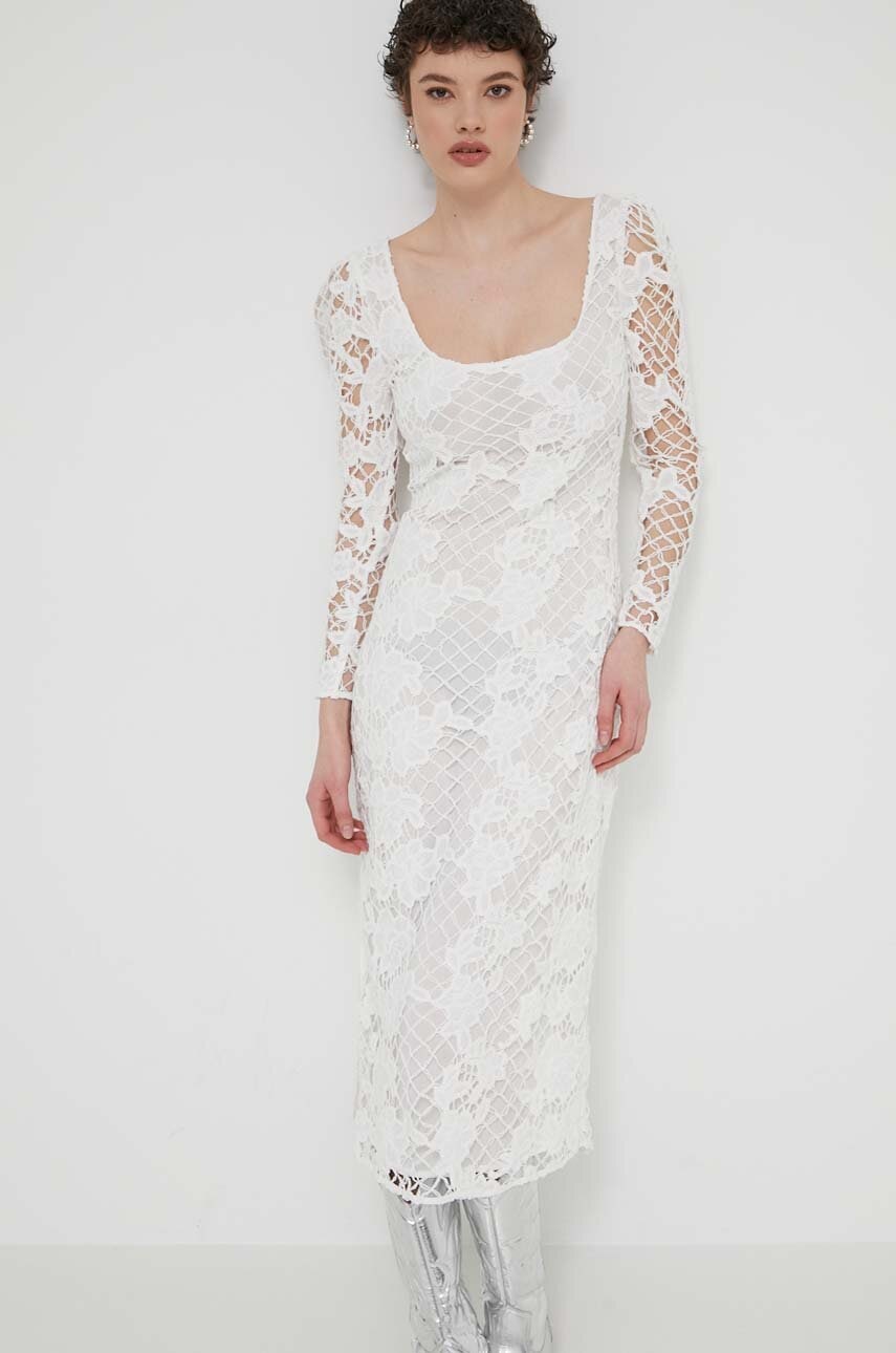 Desigual rochie SANDALO culoarea alb