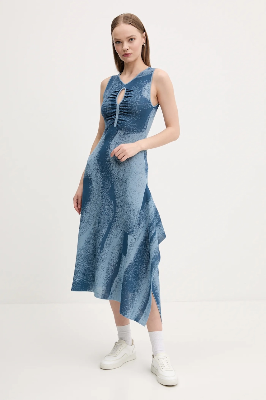 Desigual rochie TALLIN culoarea turcoaz