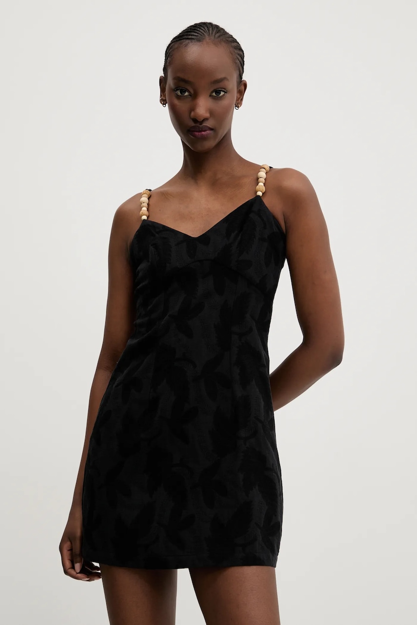 Desigual rochie TIGRIS culoarea negru