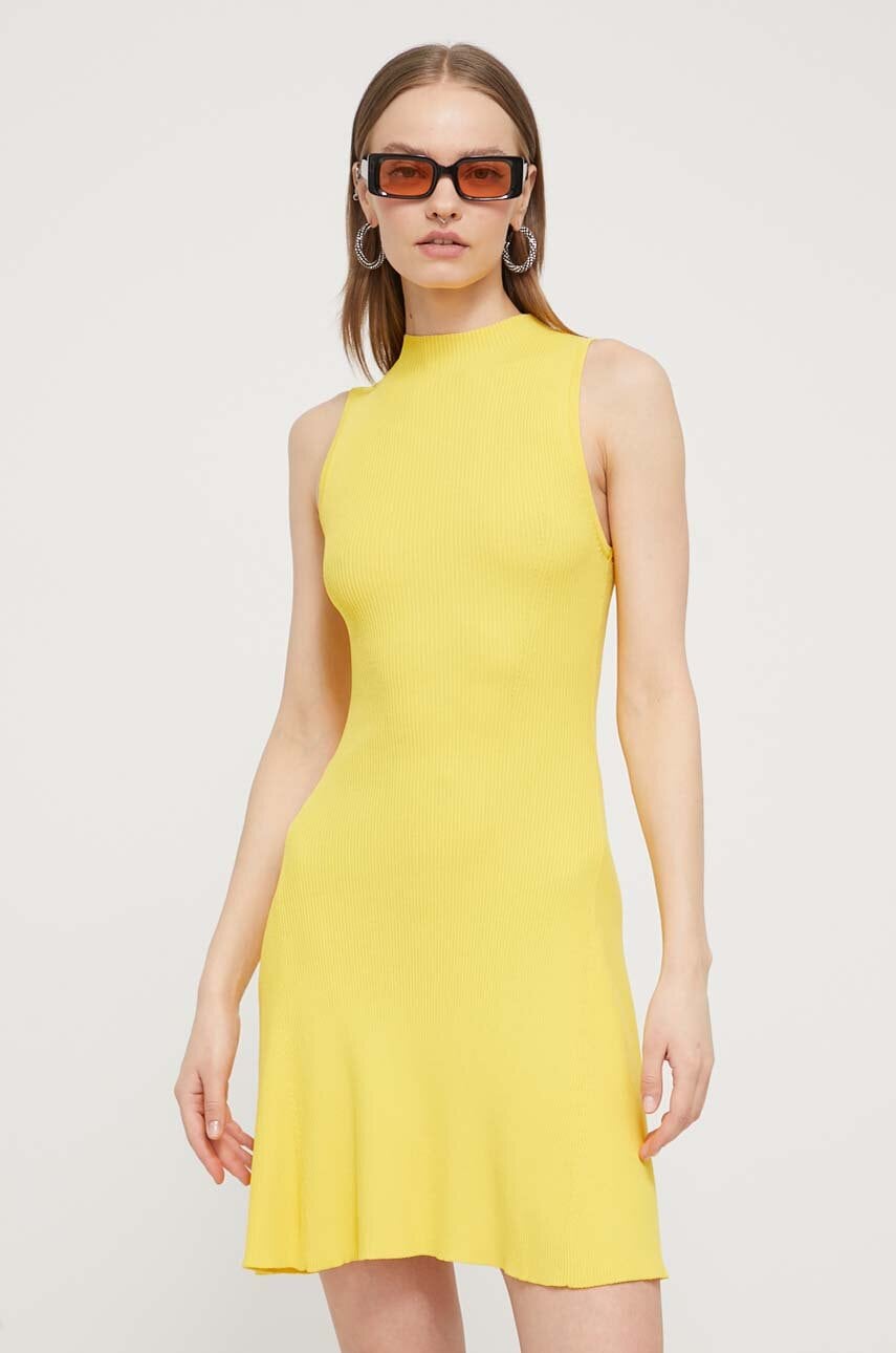 Desigual rochie TURNER culoarea galben