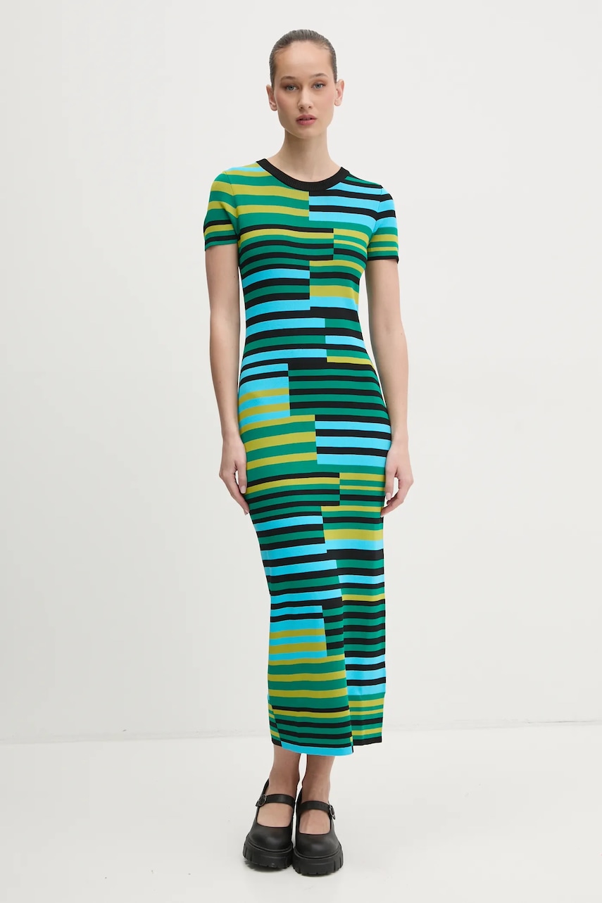 Desigual rochie URUGUAY culoarea verde