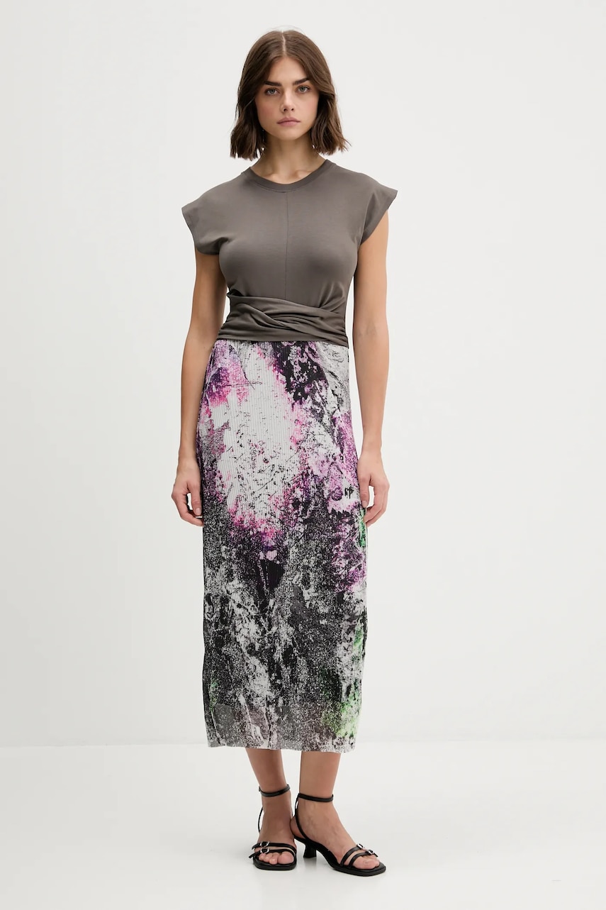 Desigual rochie WALLS LACROIX culoarea gri