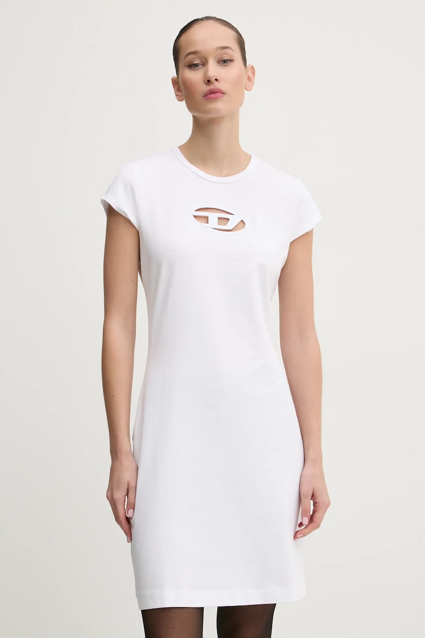 Diesel rochie D-ANGIEL culoarea alb