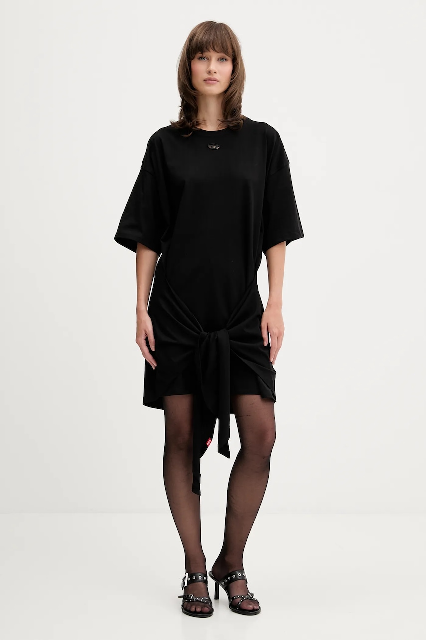 Diesel rochie D-EIVOR culoarea negru